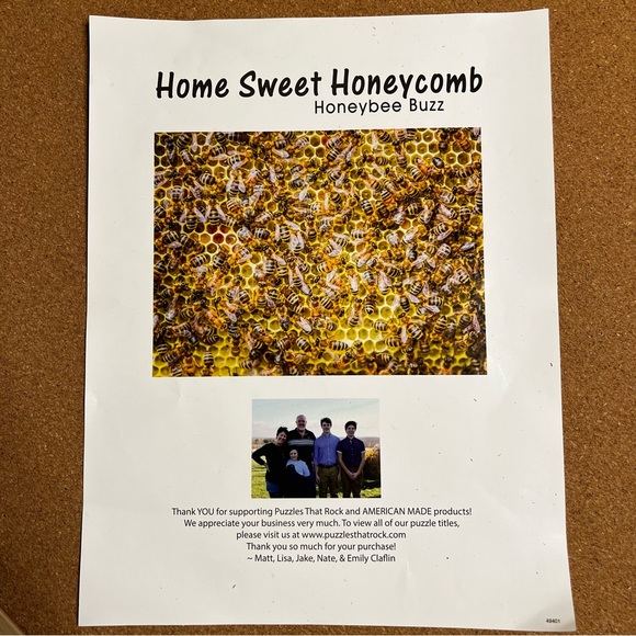 Home Sweet Honeycomb 500 Piece Puzzle by Puzzles That Rock - Picture 5 of 5